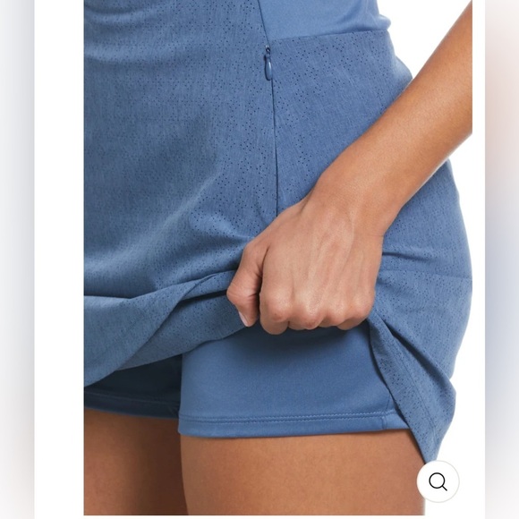 Callaway Golf Womens 16" Heather Perforated Golf Skort Blue Horizon Size XL. NWT - Picture 3 of 8